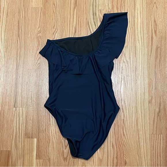 J. Crew Navy One-Shoulder Swim Suit - Picture 4 of 7